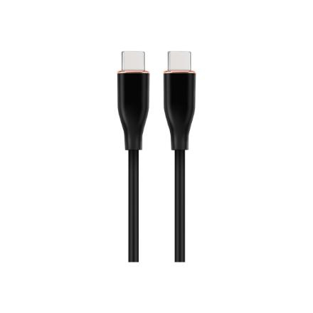 Cablexpert | Premium Silicon Type-C Power Delivery (PD) Charging and Data Cable, 1.5 m | CC-USB2S-CMCM-1.5M-BK CC-USB2S-CMCM-1.5M-BK
