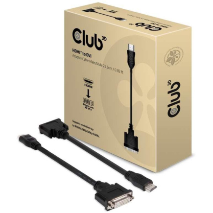 I/O ADAPTER HDMI TO DVI-D/CAC-HMD>DFD CLUB3D I/O ADAPTER HDMI TO DVI-D/CAC-HMD>DFD CLUB3D