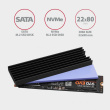 AXAGON AXAGON CLR-M2L6 passive ALU heatsink height 6mm