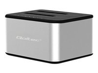 QOLTEC 50316 2x HDD/SSD docking station 2.5/3.5inch SATA USB 3.0 Cloning