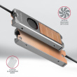 AXAGON AXAGON CLR-M2FAN, activ e fan M.2 SSD, 80mm SSD