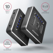AXAGON Docking Station ADSA-M2C, USB-C 3.2 Gen 2 - 2x M.2 NVMe SSD CLONE MASTER
