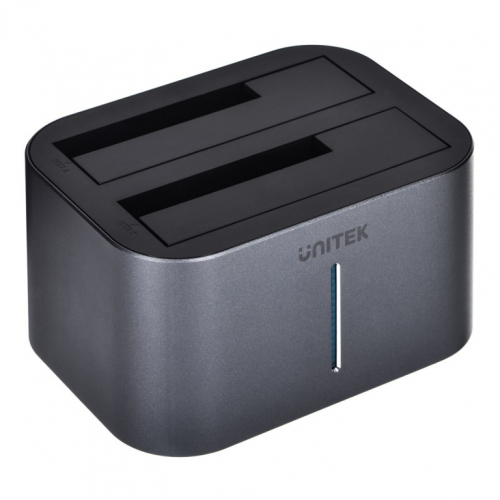 UNITEK S1306A storage drive docking station USB 3.2 Gen 1 (3.1 Gen 1) Type micro-B Grey