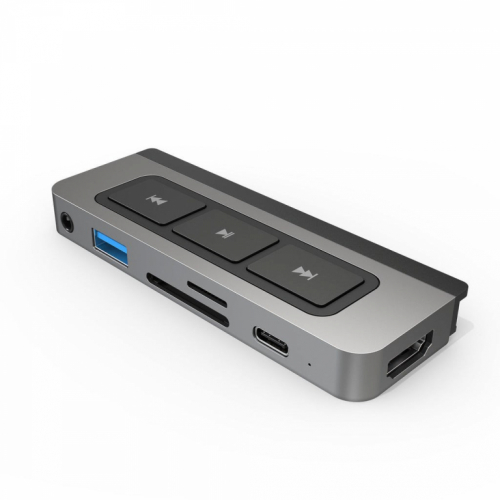 HYPER HD449 laptop dock/port replicator Grey