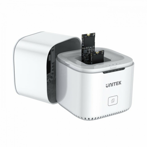 UNITEK SyncStation Marshmallow M.2 USB 3.2 Gen 2 (3.1 Gen 2) Type-C White