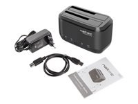 NATEC NSD-0955 Natec Docking Station KANGAROO DUAL 2.5/3.5 HDD USB 3.0 + AC adapter