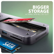 AXAGON HMC-12GM2 USB hub 12in1 10Gbps HDMI DP LAN M.2