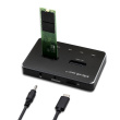 Qoltec M.2 SSD drive docking station, NVMe, SATA,USB