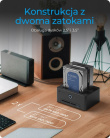 IcyBox IB-1233CL-CR 2x 2,5/3,5 SSD/HDD,czytnik kart