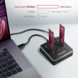 Axagon ADSA-M2C storage drive docking station USB 3.2 Gen 2 (3.1 Gen 2) Type-C Black