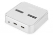 Digitus M.2 NVMe + M.2 SATA SSD Docking Station with SD Express Card Reader, USB-C™
