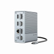 HYPER HDG212B laptop dock/port replicator Docking USB 3.2 Gen 2 (3.1 Gen 2) Type-C Silver