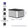 Qoltec 5316 2x HDD / SSD docking station | 2.5 