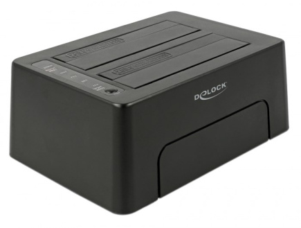 DeLOCK 63957 storage drive docking station USB 3.2 Gen 2 (3.1 Gen 2) Type-C Black