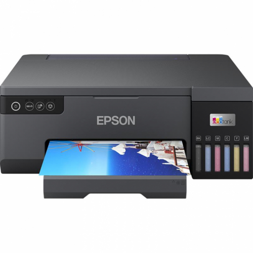 Epson EcoTank L8050, WiFi, LAN, must - Multifunktsionaalne tindiprinter/fotoprinter / C11CK37402