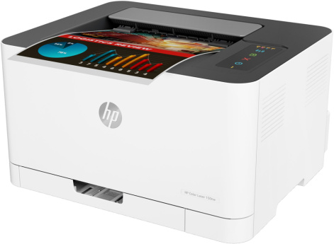  HP Color Laser 150nw - Printer - colour - laser - A4/Legal - 600 x 600 dpi 4 ppm (colour) - up to 18 ppm - capacity: 150 sheets - USB 2.0, LAN, Wi-Fi(n) 