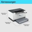 L HP LaserJet M207dw S/W-Laserdrucker A4 LAN WiFi Duplex