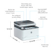 HP LaserJet Pro 3002dn Printer - A4 Mono Laser, Print, Auto-Duplex, LAN, 33ppm, 350-2500 pages per month
