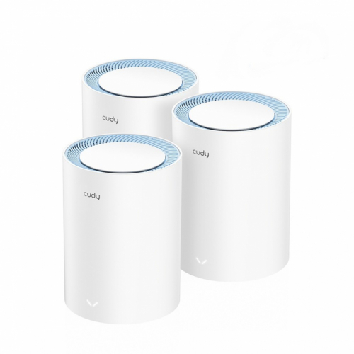 Cudy M1200 3-PACK mesh wi-fi system Dual-band (2.4 GHz / 5 GHz) Wi-Fi 5 (802.11ac) White 1 Internal