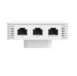 TP-LINK Omada BE3600 Wa ll-Plate Dual-Band Wi-Fi7 Access Point PORT: Uplink: 1× 2.5G RJ45 Port; Downlink: 1× 2.5G RJ45 Port +2× 1G RJ45 Port