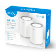 Cudy M1800 2-pack Dual-band (2.4 GHz / 5 GHz) Wi-Fi 6 (802.11ax) Белый 1 Internal