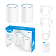 Cudy M1200 2-PACK mesh wi-fi system Dual-band (2.4 GHz / 5 GHz) Wi-Fi 5 (802.11ac) Valge 1 Internal