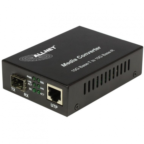 Z ALLNET Medienkonverter 10GBASE-T auf 10GBASE-SX/LX Single-/Multimode SFP+ Mini-GBIC Anschluss ALL-MC109-SFP+