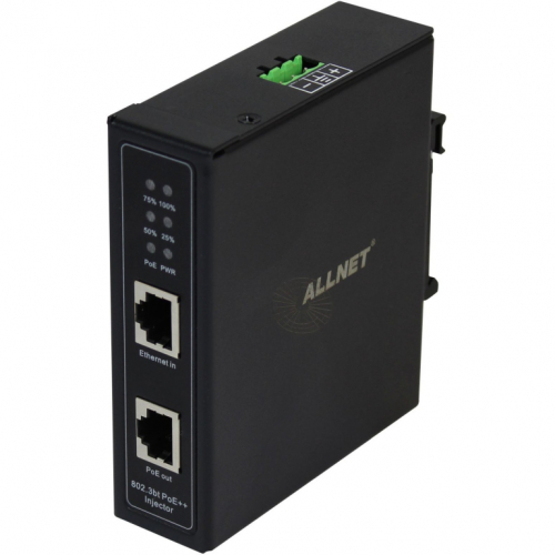 NET Z ALLNET PoE Injektor Industrial Gigabit / PoE BT (15,4W/30W/90W) / DIN / Metallgehäuse / ALL-PI2014-I-BT90