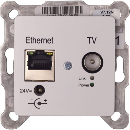 NET Z ALLNET Punkt-zu-Punkt Coax 8 Port Master Chassis/Verstärker EOC 100 zbh. EOC G.hn Unterputzdose/Durchgangsdose ALL-GHN108S-100-UP-Dose