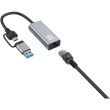 Adapter USB-C + USB-A -> RJ45 10/100/1000/2500 gr