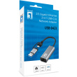 Adapter USB-C + USB-A -> RJ45 10/100/1000/2500 gr