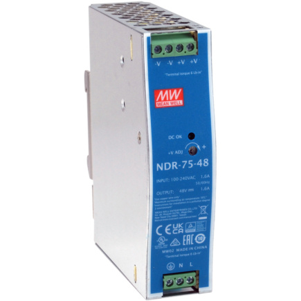 ind. Netzteil POW-4822 48VDC 75W DIN-Schiene PoE