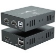 HDMI over Cat.5/6 Extender kit 4K. 100m schwarz