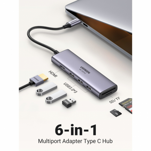UGREEN USB C Hub 4K at 60Hz USB-C Adapter