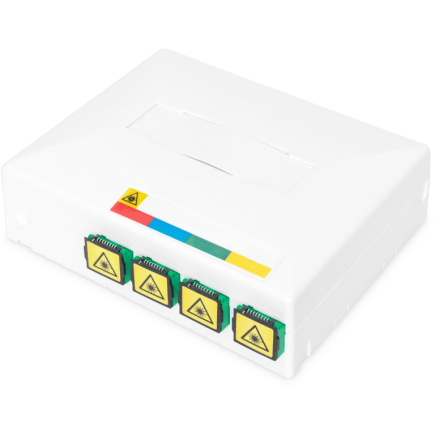 DIGITUS FTTX Gehäuse mit 4 x SC SX Kupplung