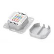 DIGITUS Anschlussdose Cat6a 2xRJ45 geschirmt Unterputz weiß