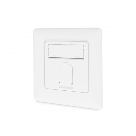 DIGITUS Netzwerkdose CAT 6A Klasse EA geschirmt 1xRJ45 weiß