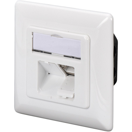 DIGITUS Anschlussdose Cat5e 2xRJ45 geschirmt Unt. Signalweiß