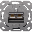 DIGITUS RJ45Dose Cat5e 2xRJ45 geschirmt Aufputz Signalweiß