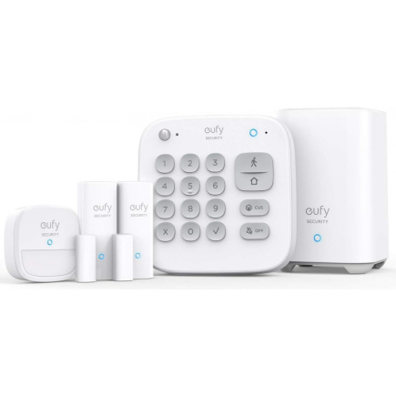 Eufy Alarmsystem, Wi-Fi, Bewegungssenor, Alarmanlage, Tür- und Fenstersensoren, Zentrale, T8990321