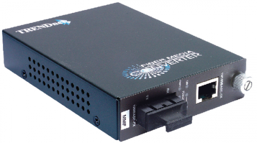 TRENDnet TFC-110 MSC - Fibre media converter - 100Mb LAN - 10Base-T, 100Base-FX, 100Base-TX - SC multi-mode / RJ-45 - up to 2 km 