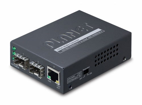 PLANET GT-1205A network media converter 1000 Mbit/s Black