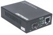 Intellinet Gigabit Ethernet to SFP Media Converter, 10/100/1000Base-Tx to SFP slot, empty (Euro 2-pin plug)