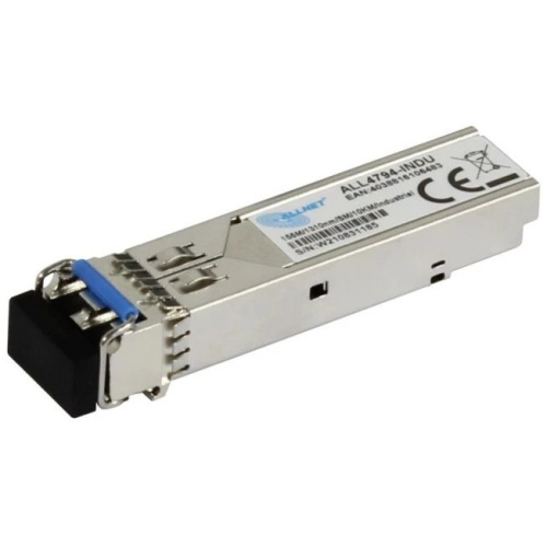 ALLNET Switch Modul ALL4794-INDU SFP(Mini-GBIC), 100Mbit, FX/LC, 10Km, singlemode, Industrial -40/+85 Grad,