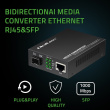 Qoltec Media Converter SWITCH Ethernet 1x RJ45 1x SFP