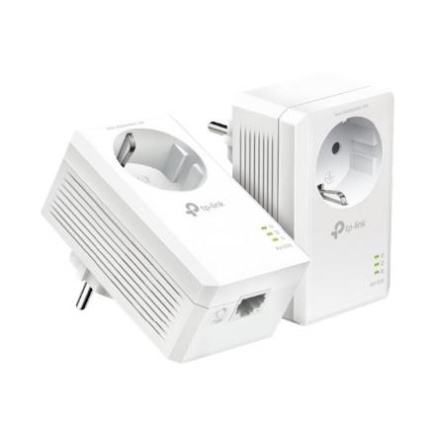 TP-LINK | AV1000 Gigabit Passthrough Powerline Starter Kit | TL-PA7017P KIT | 10/100/1000 Mbit/s | Ethernet LAN (RJ-45) ports 1 | No Wi-Fi | Extra socket