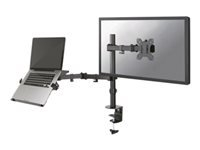 NEOMOUNTS Monitor/Screen and Notebook DeskMount clamp/grommet 10-32inch max 8kg Full motion black