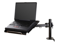 NEOMOUNTS Notebook DeskMount Clamp 15kg 10-22inch Height adjustment up to 26cm Full motion Tilt Swivel black
