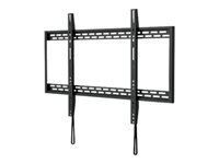 MANHATTAN Heavy-Duty Low-Profile Large-Screen TV Wall Mount Holds One 60-100inch TV up to 100kg 220lbs Fixed Ultra Slim Design Black