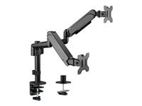 GEMBIRD MA-DA2P-01 Adjustable desk 2-display mounting arm 17-32inch up to 9 kg